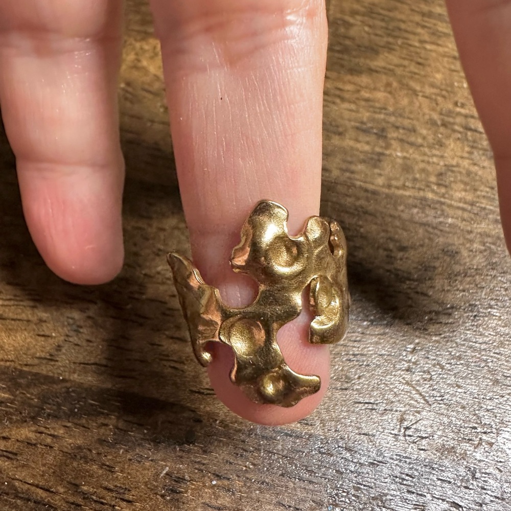 Nordstrom 18 kt Gold Plated Nugget Adjustable Jewelry